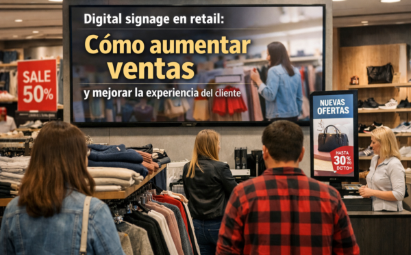 Digital signage en retail: cómo aumentar ventas y mejorar la experiencia del cliente Digital signage en retail: cómo aumentar ventas y mejorar la experiencia del cliente