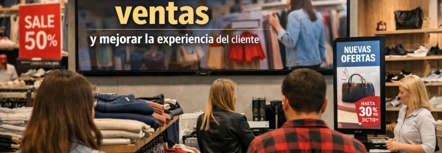Digital signage en retail: cómo aumentar ventas y mejorar la experiencia del cliente