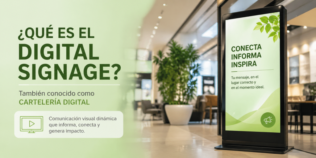 Qué es el digital signage y por qué también se conoce como cartelería digital